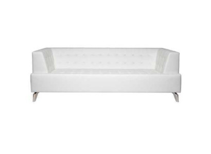 Weißer Zweisitzer Luxus Sofa Moderner 2-Sitzer Clubsofa Lounge Couch Neu